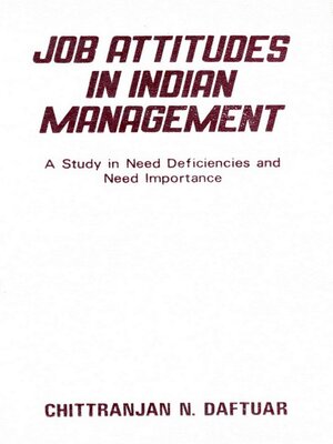 cover image of Job Attitudes in Indian Management